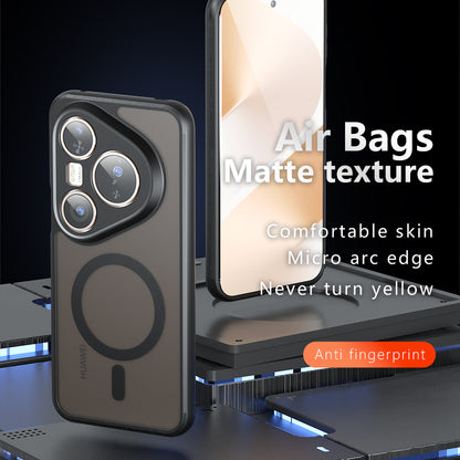 MagSafe futrola za Huawei Pura 80 Ultra, Techsuit, PureFrost, Crna Satenska