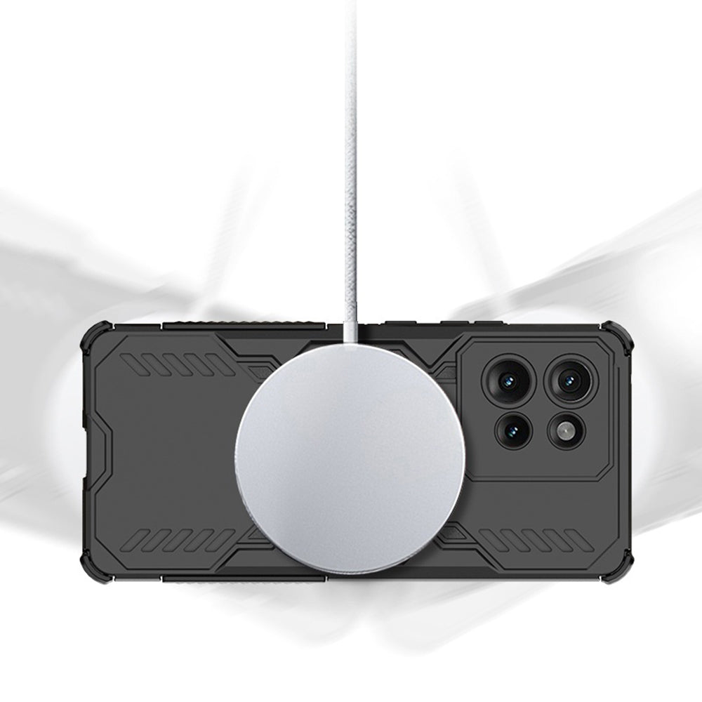MagSafe futrola za Motorola Edge 50 Fusion, Techsuit, ArmorMag, Crna