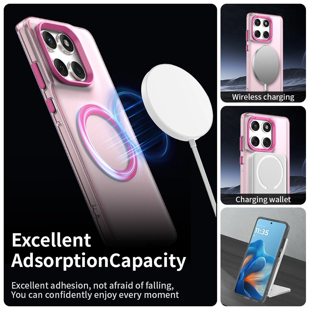 MagSafe futrola za Motorola Edge 60 Fusion / Edge 60, Techsuit, CandyCase, Roza