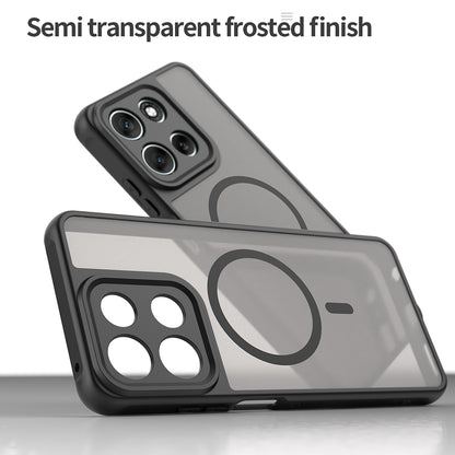 MagSafe futrola za Motorola Moto G86, Techsuit, HaloFrost II, Crna
