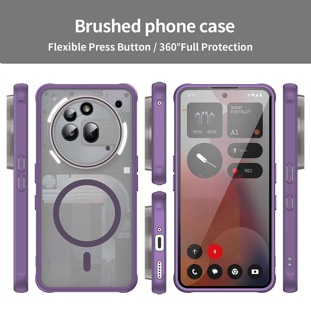 MagSafe futrola za Nothing Phone (3a) Pro, Techsuit, HaloFrost II, Ljubičasta