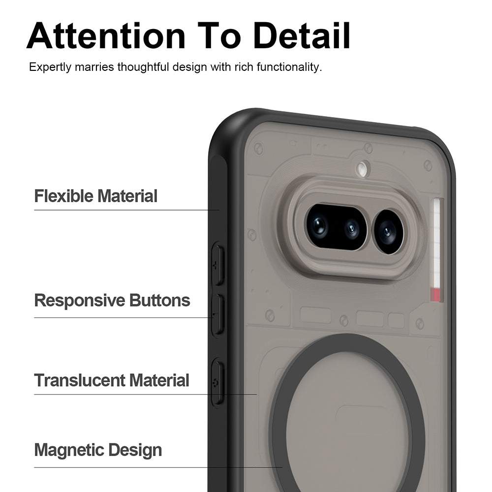 MagSafe futrola za Nothing Phone (4a) Pro, Techsuit, HaloFrost II, Crna