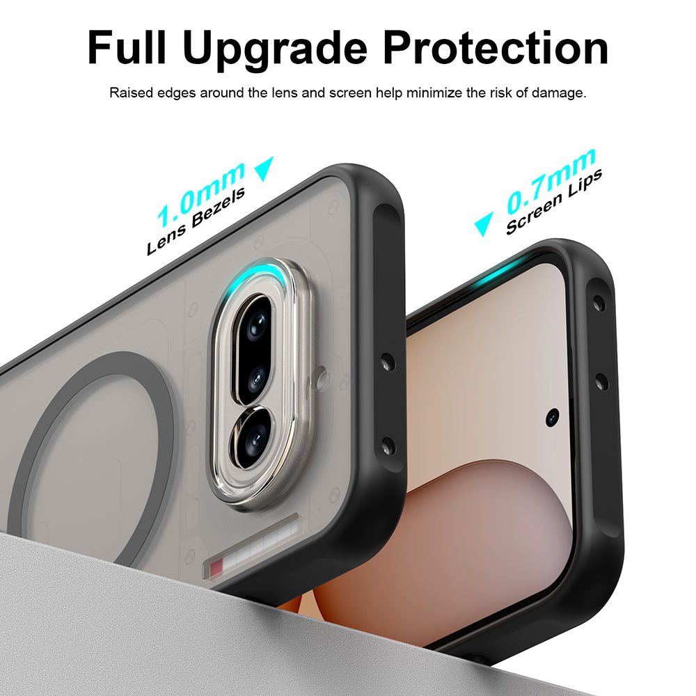 Futrola MagSafe za Nothing Phone (4a), Techsuit, HaloFrost II, Crna