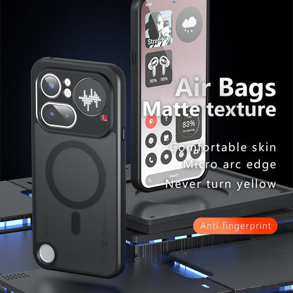 MagSafe futrola za Nothing Phone (4a), Techsuit, PureFrost, Crna Satenska