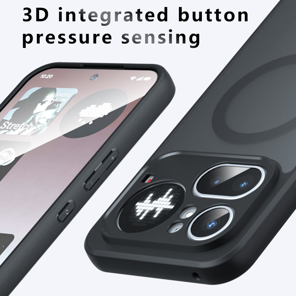 MagSafe futrola za Nothing Phone (4a), Techsuit, PureFrost, Crna Satenska