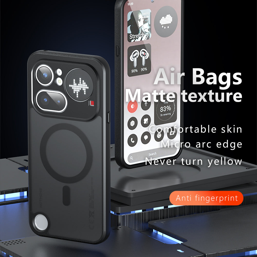 MagSafe futrola za Nothing Phone (4b), Techsuit, PureFrost, Crna Satenska