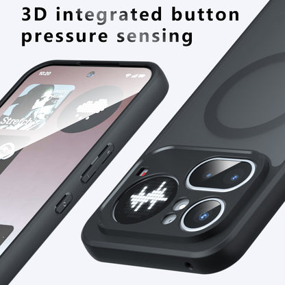 MagSafe futrola za Nothing Phone (4b), Techsuit, PureFrost, Crna Satenska