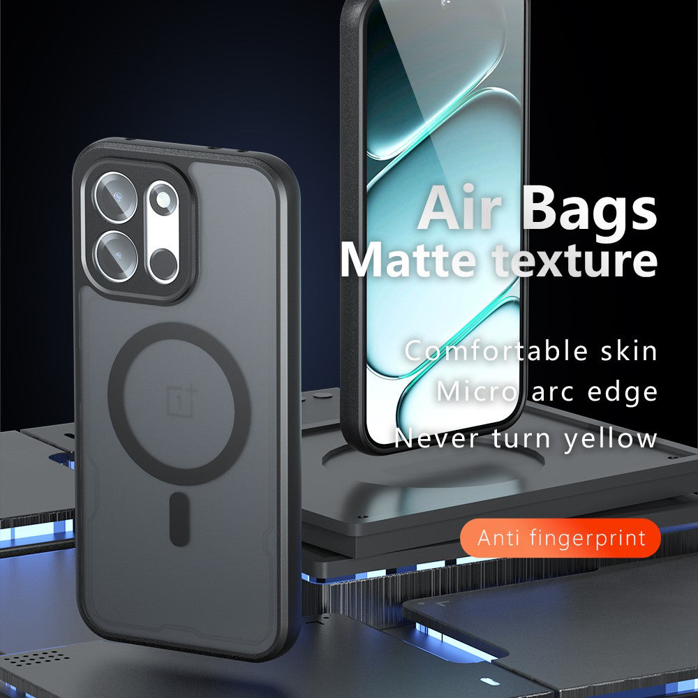 MagSafe futrola za OnePlus Nord 6, Techsuit, PureFrost, Crna Satinirana