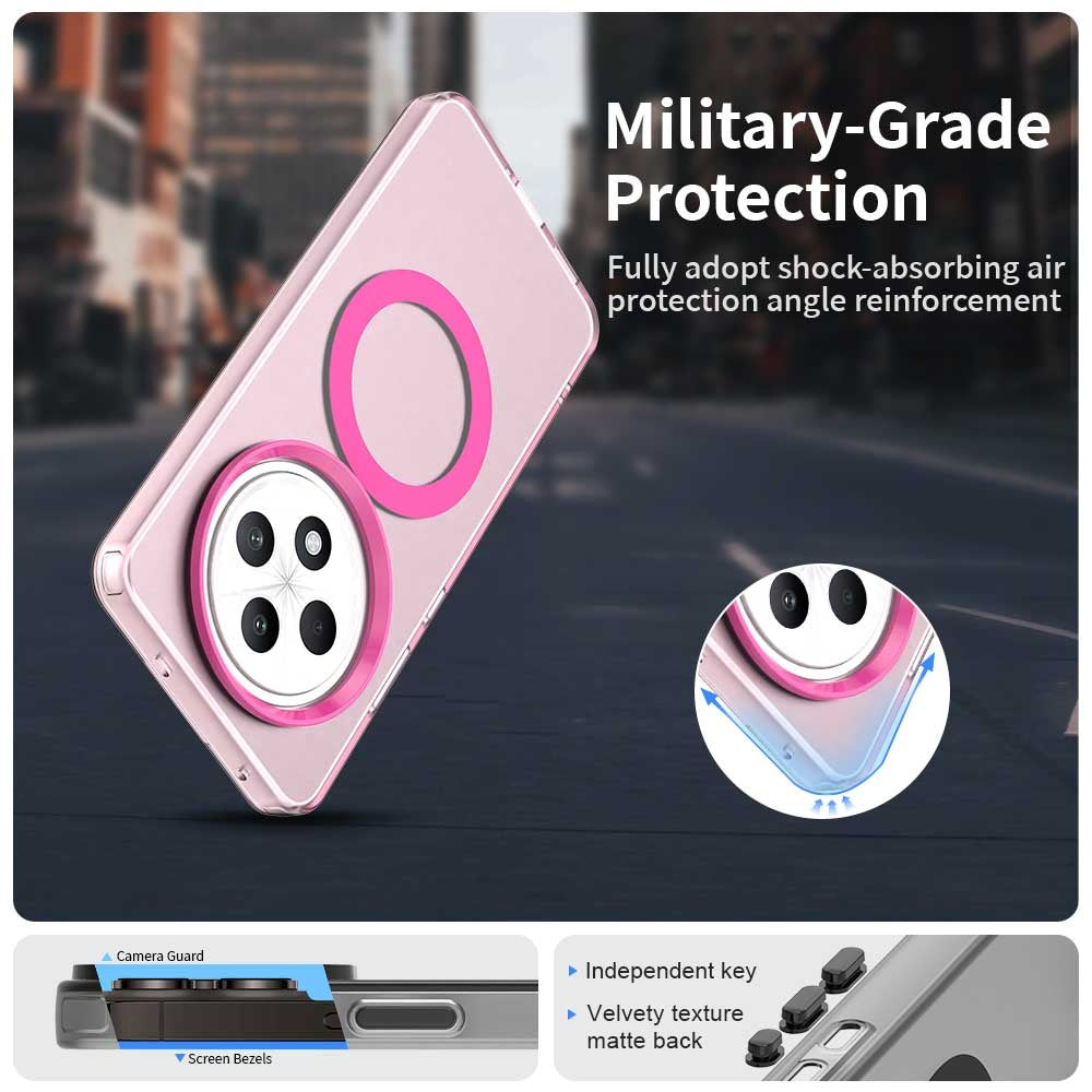 MagSafe maska za Oppo A3 4G / A3 5G, Techsuit, CandyCase, Roza