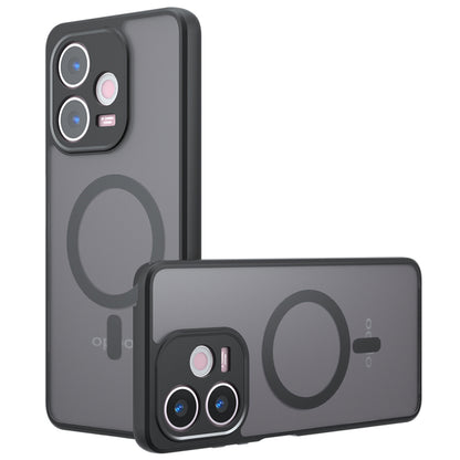 MagSafe maska za Oppo A5 Pro 4G / A5 Pro, Techsuit, PureFrost, Crna Satenska