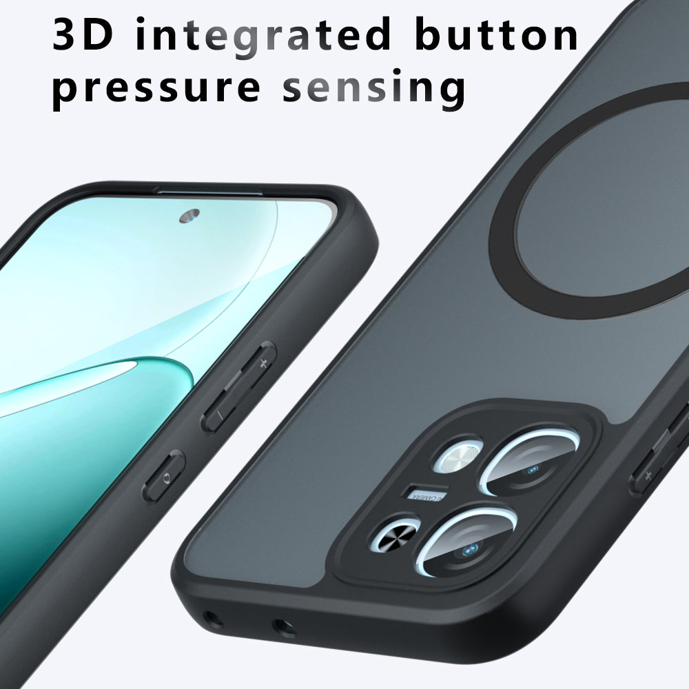 MagSafe futrola za Oppo A6 4G, Techsuit, PureFrost, Crna Satenska