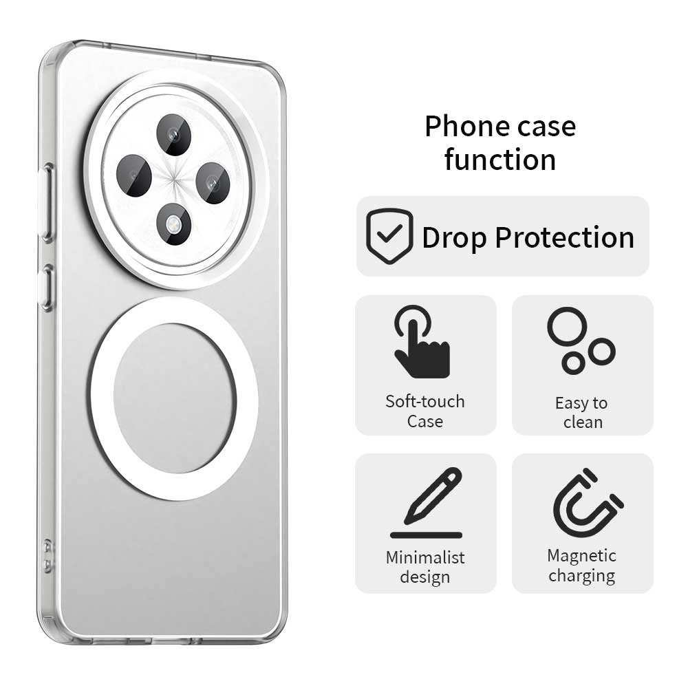 MagSafe maska za Oppo Reno12 FS 5G / Reno12 FS 4G / Reno12 F 4G / Reno12 F, Techsuit, CandyCase, Bijela