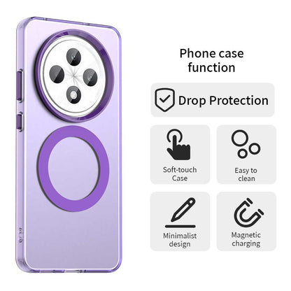 MagSafe futrola za Oppo Reno12 FS 5G / Reno12 FS 4G / Reno12 F 4G / Reno12 F, Techsuit, CandyCase, Ljubičasta