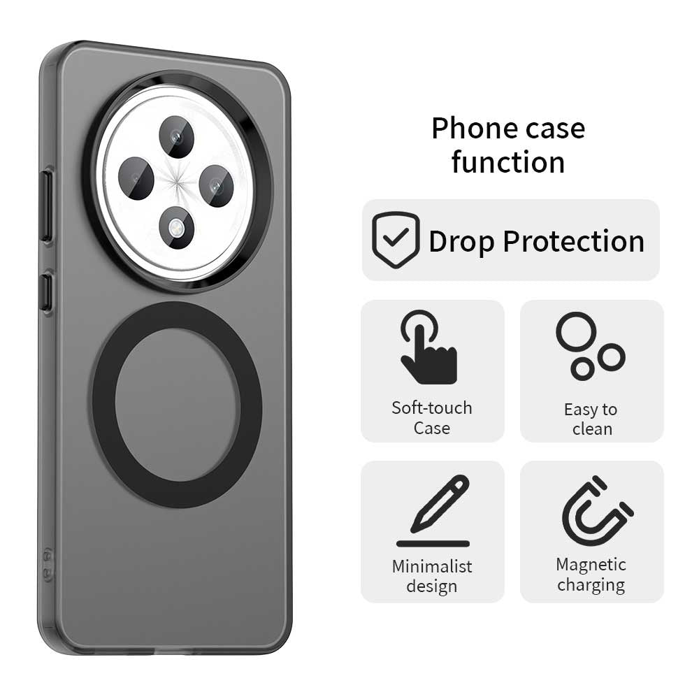 MagSafe maska za Oppo Reno12 FS 5G / Reno12 FS 4G / Reno12 F 4G, Techsuit, CandyCase, Crna