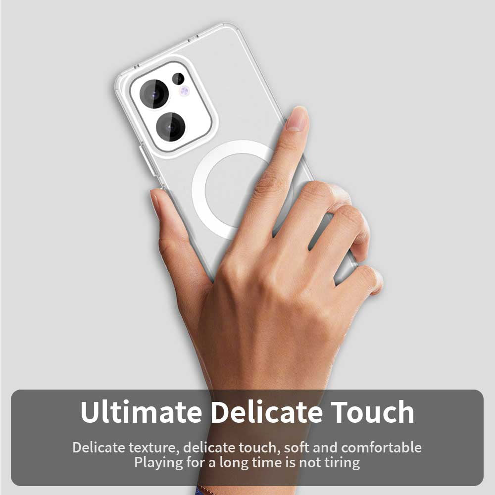 MagSafe futrola za Oppo Reno13 FS 5G / Reno13 F 4G / Reno13 F, Techsuit, CandyCase, Bijela