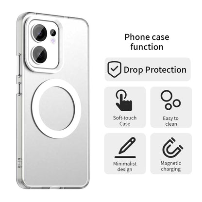 MagSafe futrola za Oppo Reno13 FS 5G / Reno13 F 4G / Reno13 F, Techsuit, CandyCase, Bijela