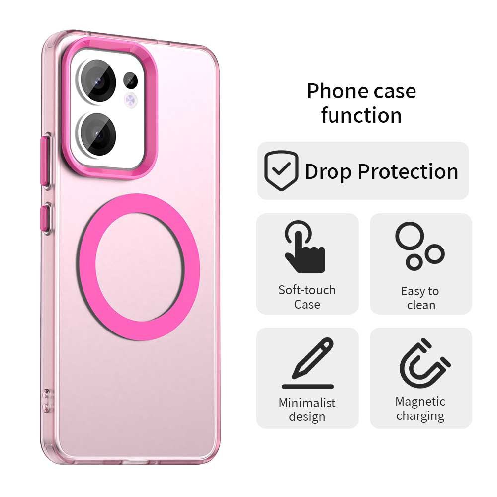MagSafe futrola za Oppo Reno13 FS 5G / Reno13 F 4G / Reno13 F, Techsuit, CandyCase, Roza