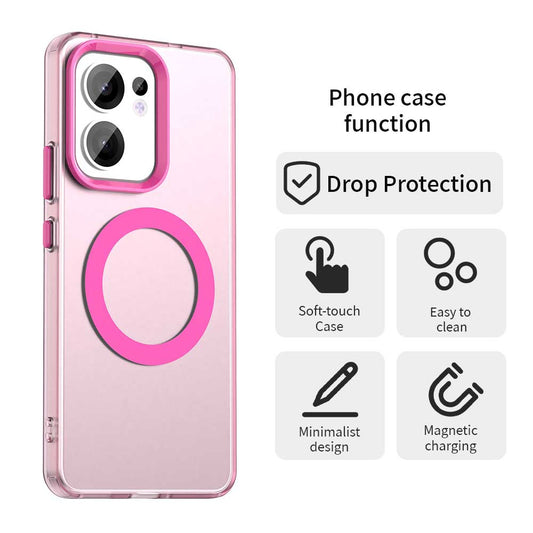 MagSafe futrola za Oppo Reno13 FS 5G / Reno13 F 4G / Reno13 F, Techsuit, CandyCase, Roza