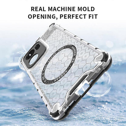 MagSafe futrola za Oppo Reno13 FS 5G / Reno13 F 4G / Reno13 F, Techsuit, HoneyComb Shield, Bijela