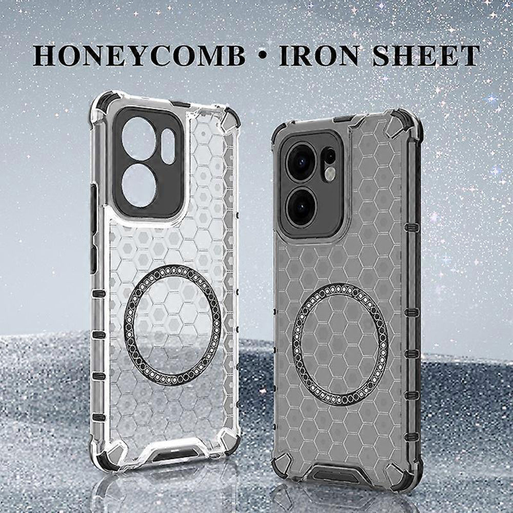 MagSafe futrola za Oppo Reno13 FS 5G / Reno13 F 4G / Reno13 F, Techsuit, HoneyComb Shield, Bijela