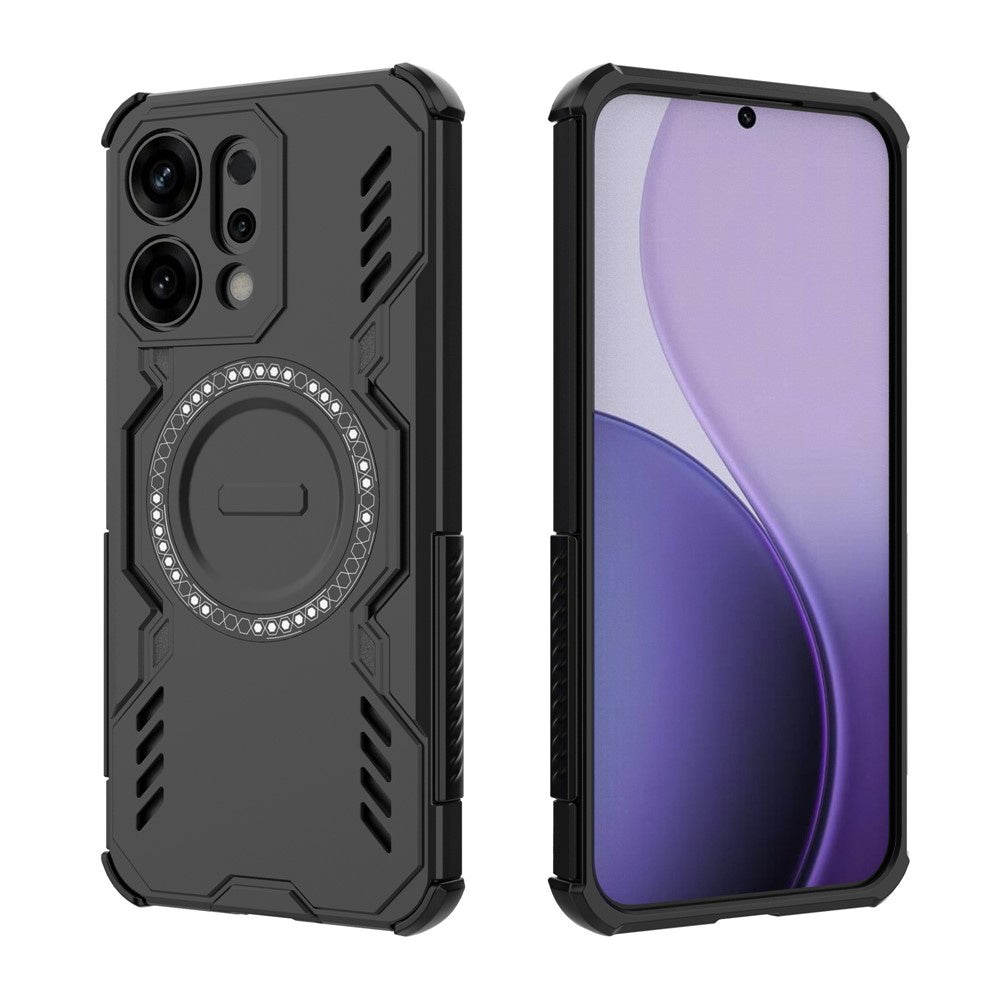 MagSafe maska za Oppo Reno14, Techsuit, ArmorMag, Crna