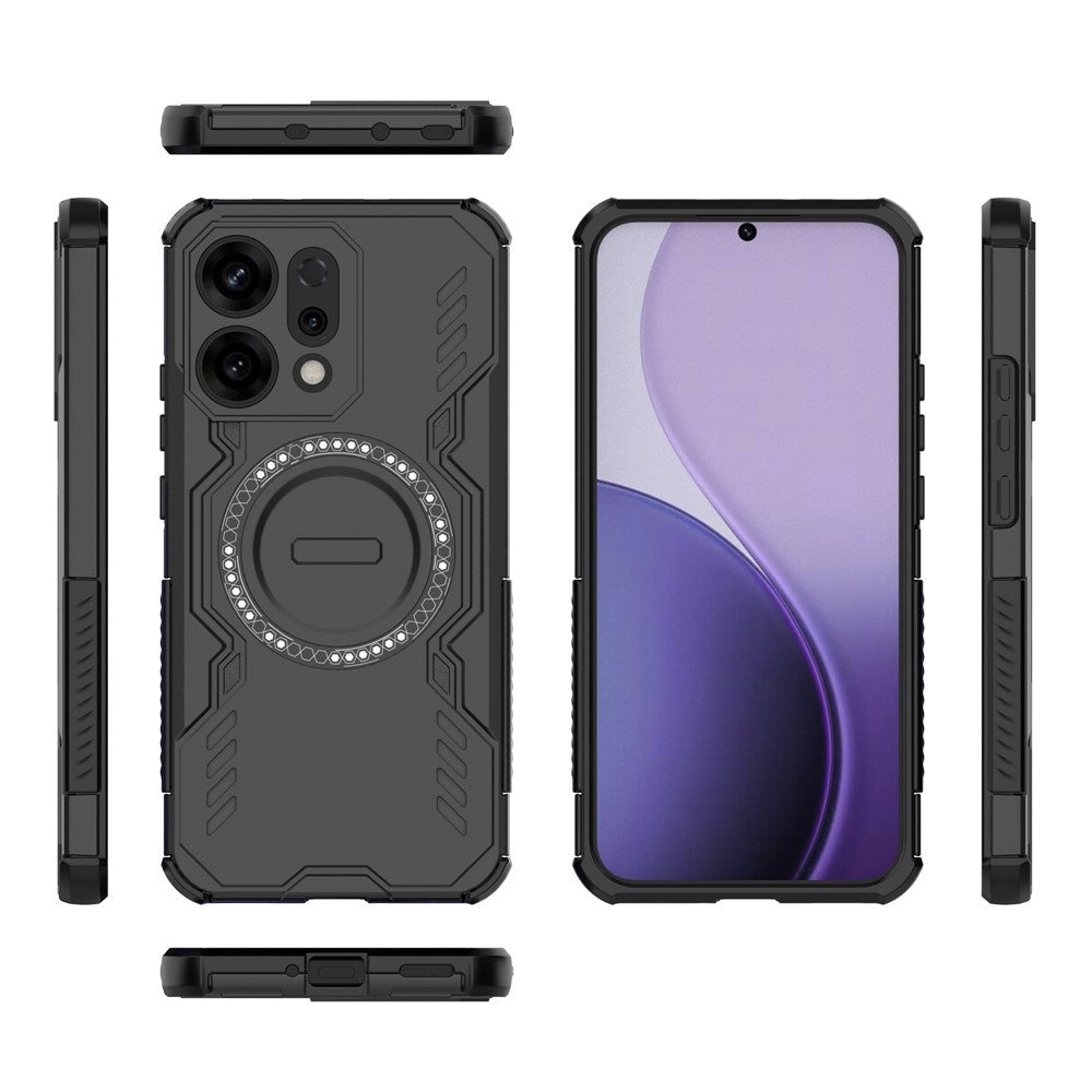 MagSafe maska za Oppo Reno14, Techsuit, ArmorMag, Crna