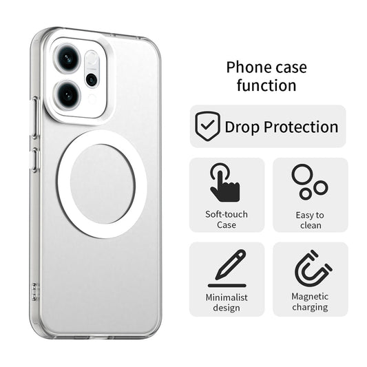 MagSafe futrola za Oppo Reno16 F / Reno16 FS, Techsuit, CandyCase, Bijela