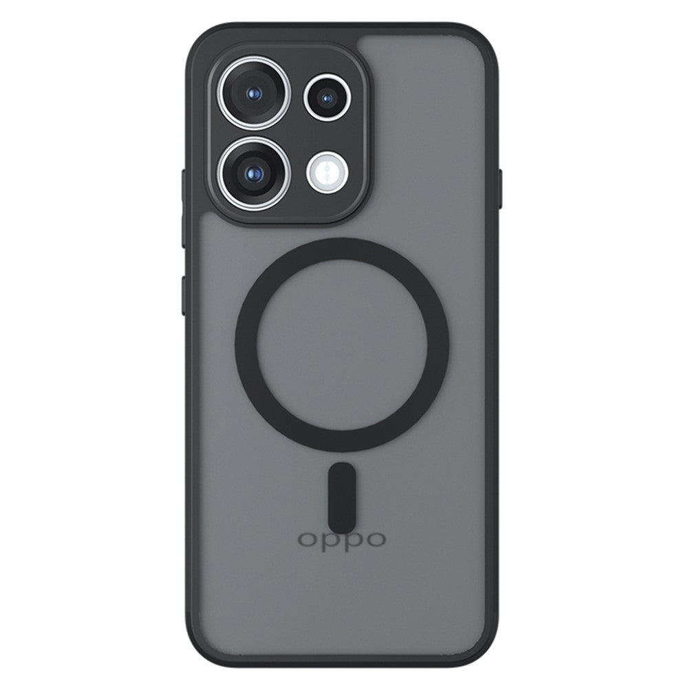 MagSafe maska za Oppo Reno16 F / Reno16 FS, Techsuit, PureFrost, Crna Satenska