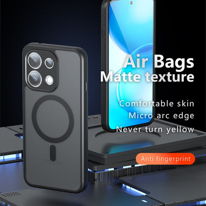 MagSafe maska za Oppo Reno16 F / Reno16 FS, Techsuit, PureFrost, Crna Satenska
