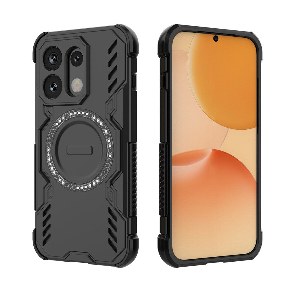 MagSafe maska za Oppo Reno16 / Reno16 Pro, Techsuit, ArmorMag, Crna