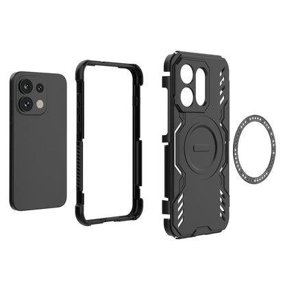 MagSafe maska za Oppo Reno16 / Reno16 Pro, Techsuit, ArmorMag, Crna