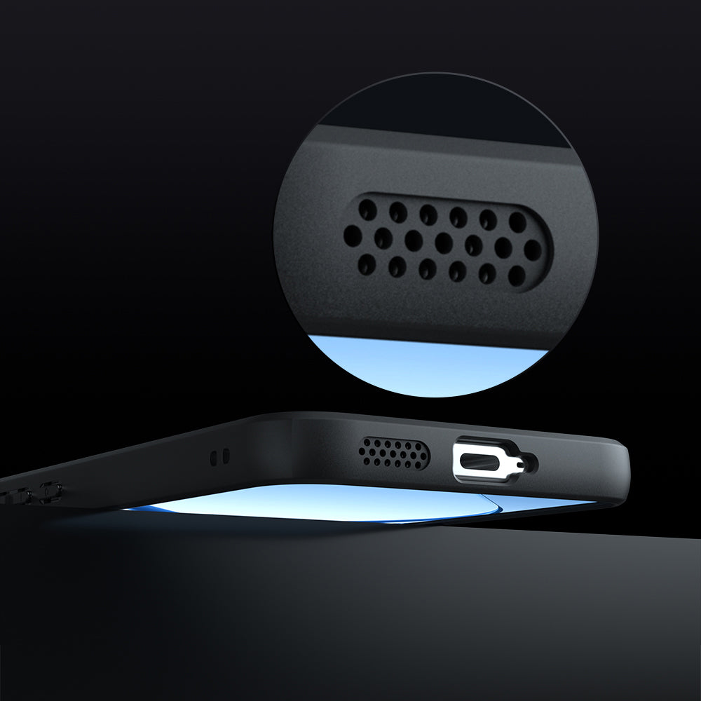 MagSafe futrola za Realme 16, Techsuit, PureFrost, Crna Satenska