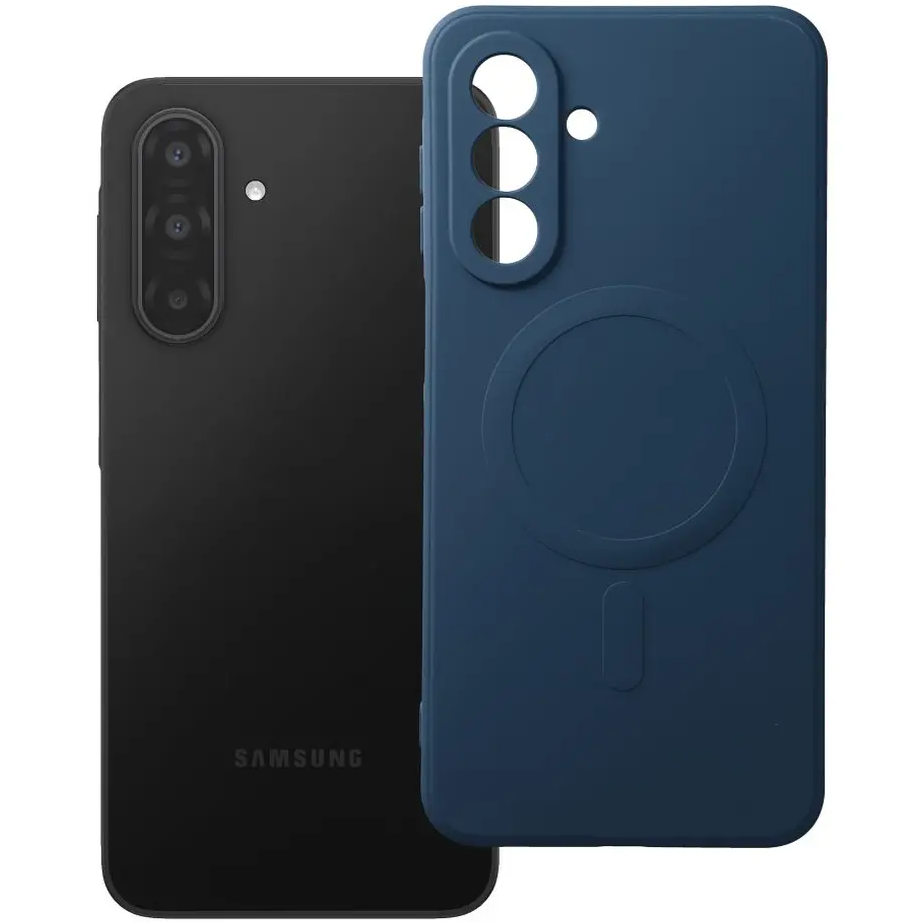 MagSafe maska za Samsung Galaxy A18 4G A185/ A17 4G A175 / A17 5G A176, OEM, Silicone Mag, Tamnoplava
