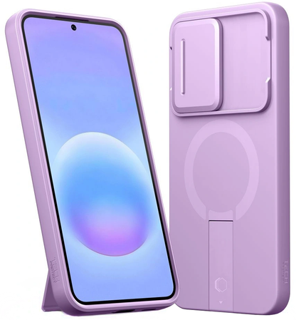 MagSafe futrola za Samsung Galaxy A57 5G, Tech-Protect, Kevlar Aura, Ljubičasta