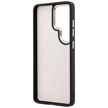 MagSafe futrola za Samsung Galaxy S26 Ultra S948, Guess, 4G Embossed Ring, Roza