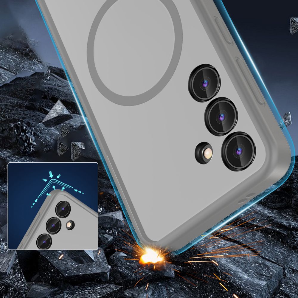 Futrola MagSafe za Samsung Galaxy S24 S921, Tech-Protect, Magmat, Siva