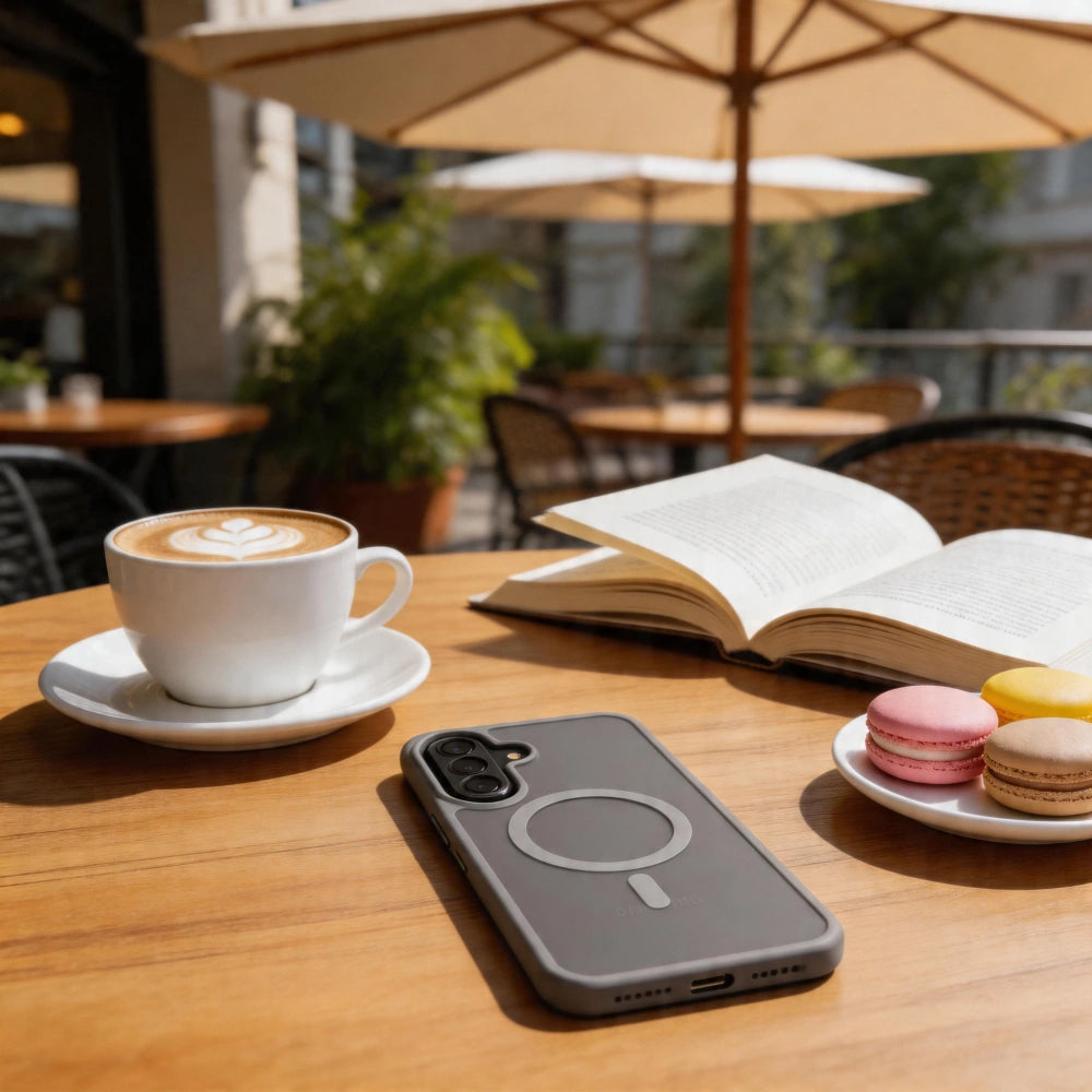 MagSafe maska za Samsung Galaxy A57 5G, Tech-Protect, Magmat, Siva Mat