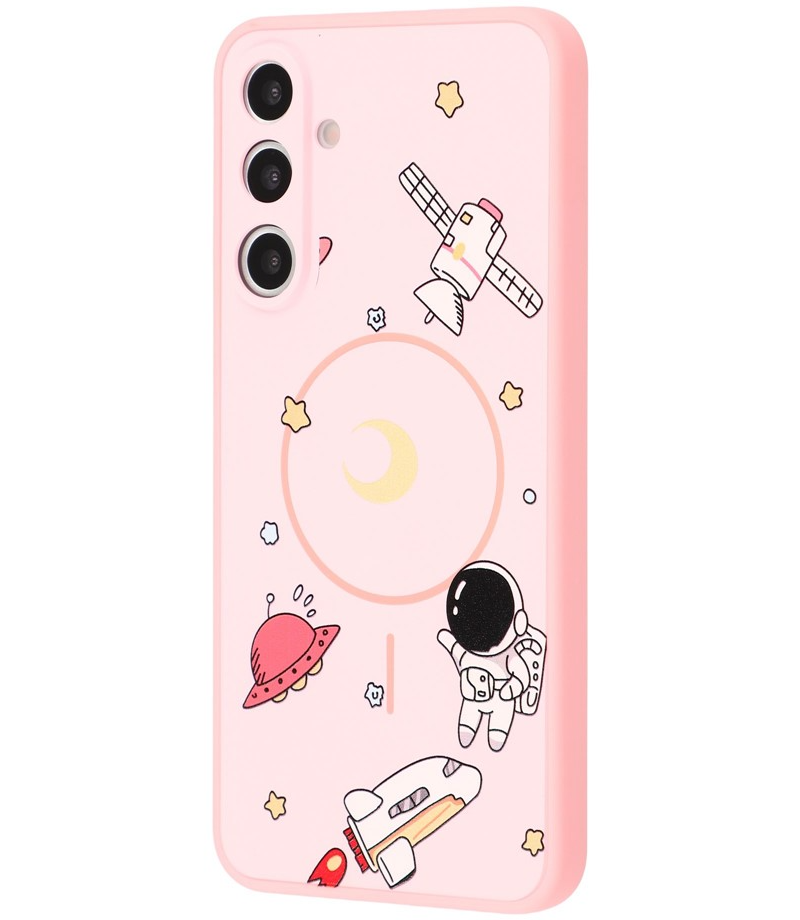 MagSafe futrola za Samsung Galaxy A16 5G A166 / A16 4G A165, OEM, Cartoon Astronaut, Roza