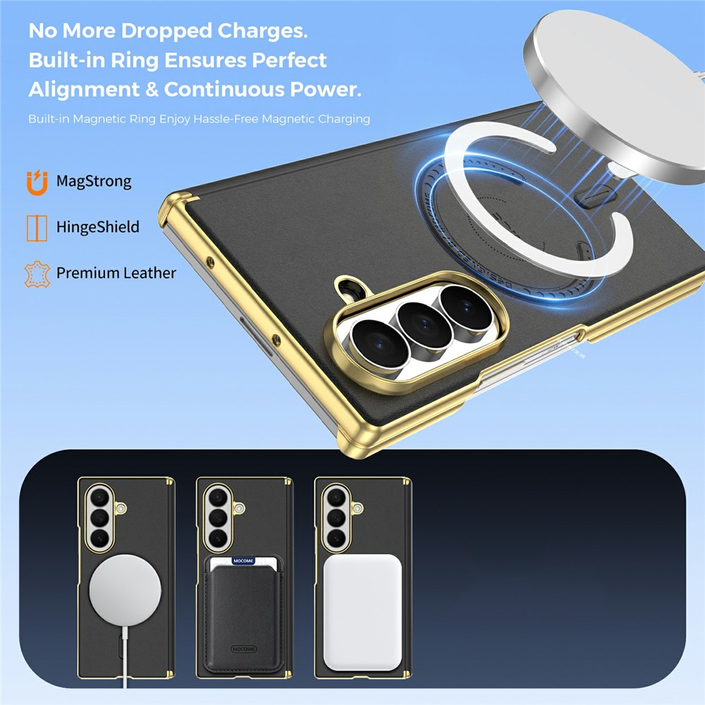 MagSafe futrola za Samsung Galaxy Z Fold8 Ultra F976, OEM, Elektroplatirana, Crna