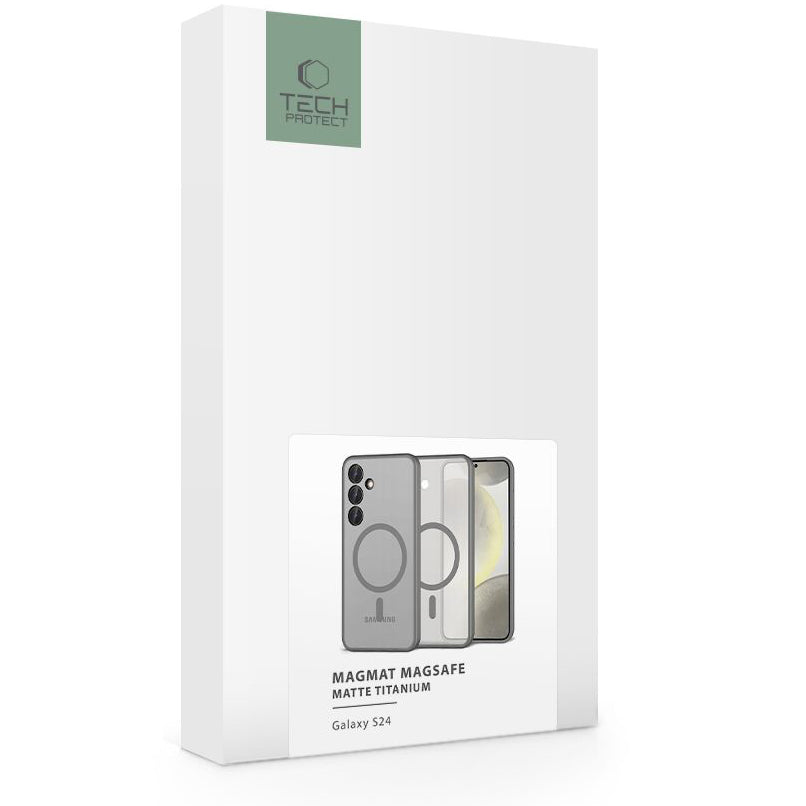 Futrola MagSafe za Samsung Galaxy S24 S921, Tech-Protect, Magmat, Siva