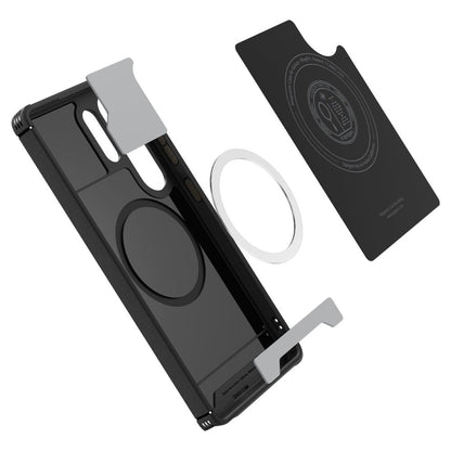 MagSafe futrola za Samsung Galaxy S25 Ultra S938, Spigen, Mag Armor, Crna ACS08913