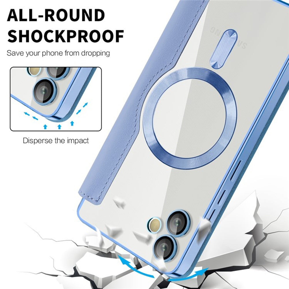 MagSafe futrola za Samsung Galaxy A05 A055, Techsuit, SmartMag Book, Plava