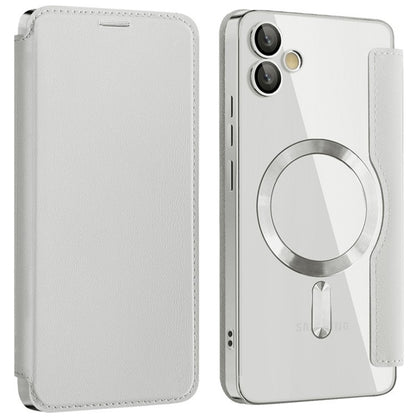 MagSafe futrola za Samsung Galaxy A05 A055, Techsuit, SmartMag Book, Siva
