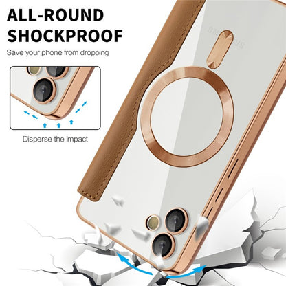 MagSafe futrola za Samsung Galaxy A05 A055, Techsuit, SmartMag Book, Smeđa