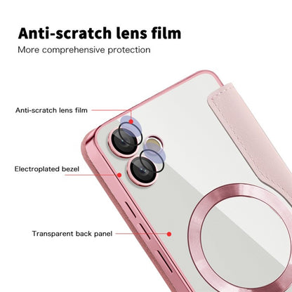MagSafe futrola za Samsung Galaxy A05 A055, Techsuit, SmartMag Book, Roza