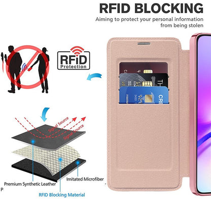 MagSafe futrola za Samsung Galaxy A05 A055, Techsuit, SmartMag Book, Roza