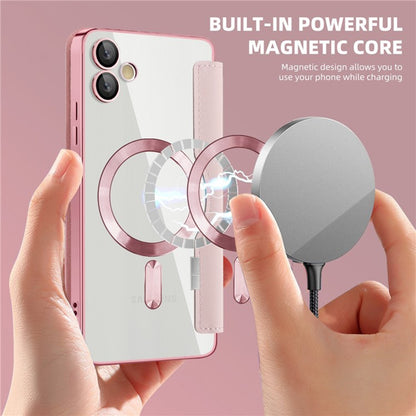 MagSafe futrola za Samsung Galaxy A05 A055, Techsuit, SmartMag Book, Roza