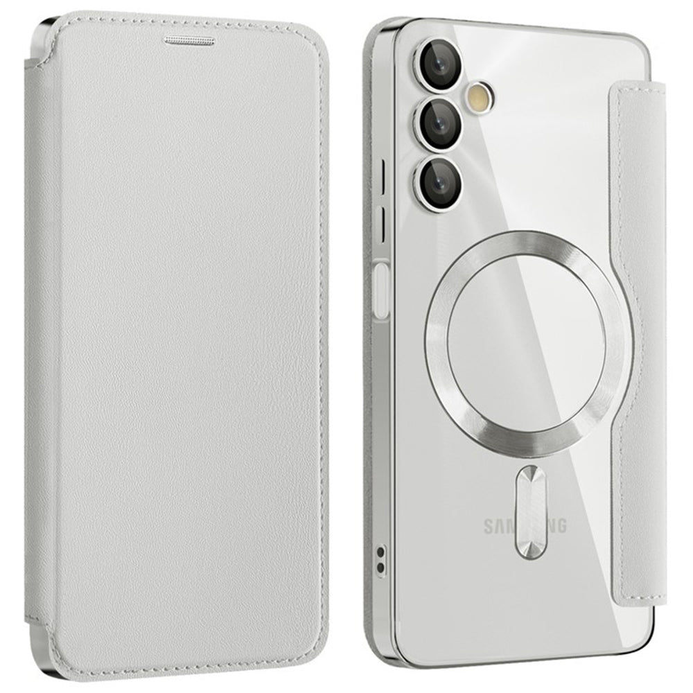MagSafe futrola za Samsung Galaxy A05s A057, Techsuit, SmartMag Book, Siva