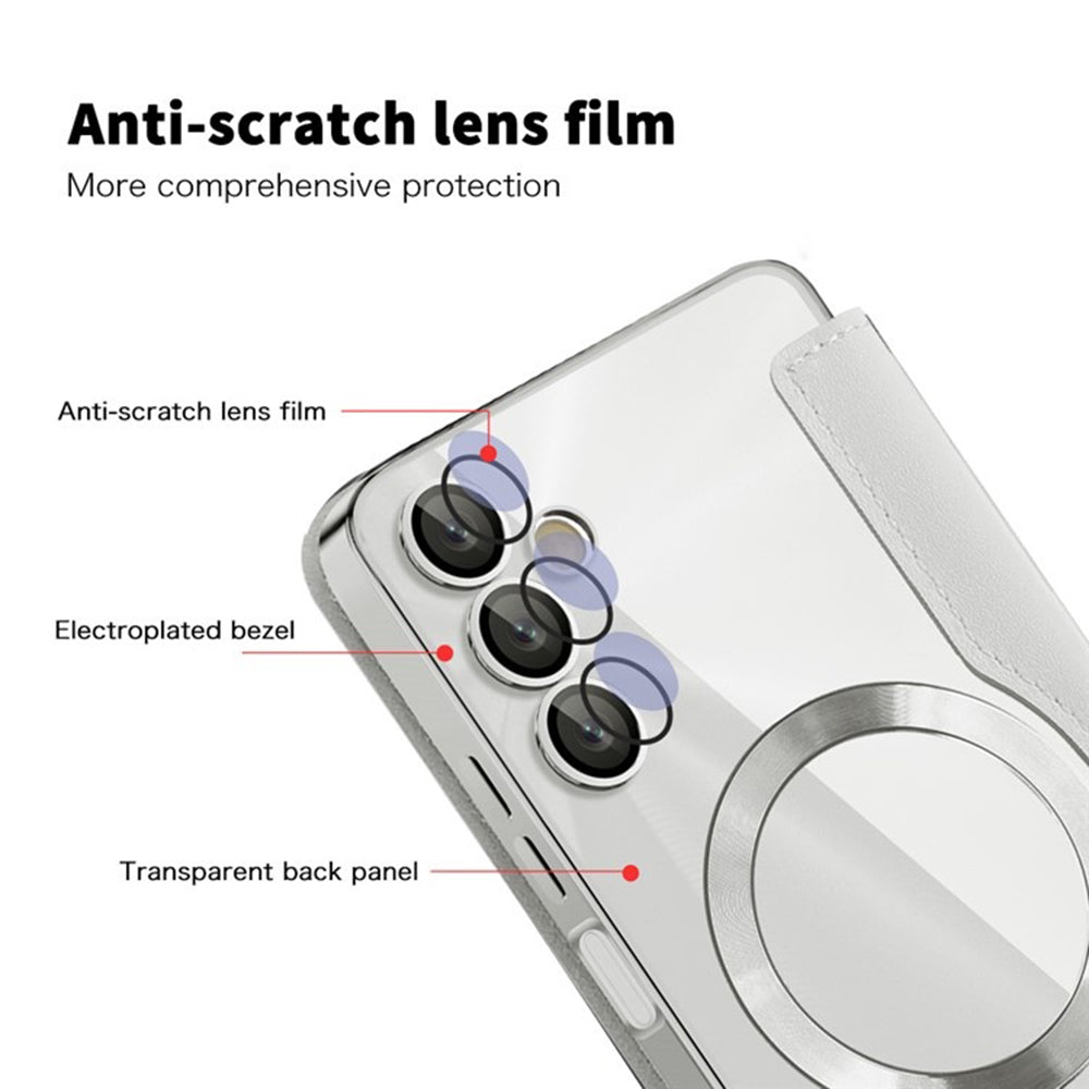 MagSafe futrola za Samsung Galaxy A05s A057, Techsuit, SmartMag Book, Siva