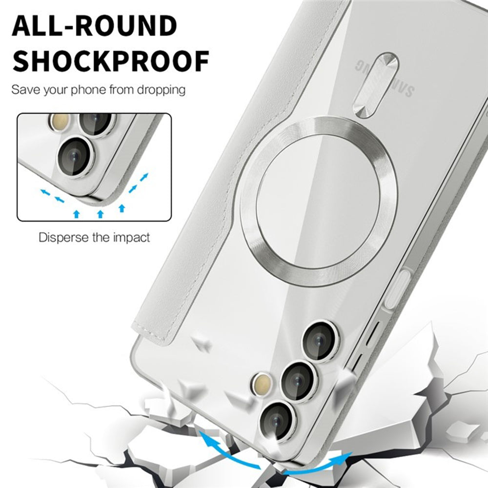 MagSafe futrola za Samsung Galaxy A05s A057, Techsuit, SmartMag Book, Siva